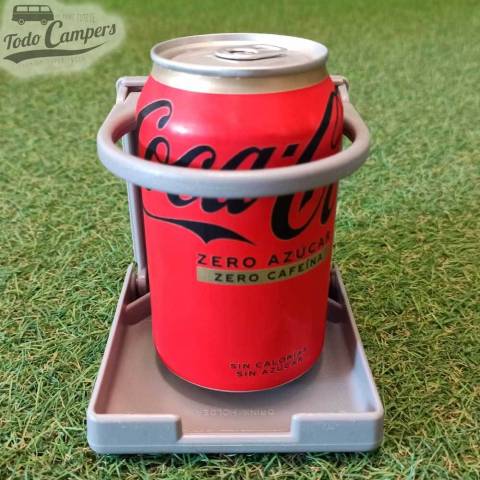 Posavasos plegable para coche gris