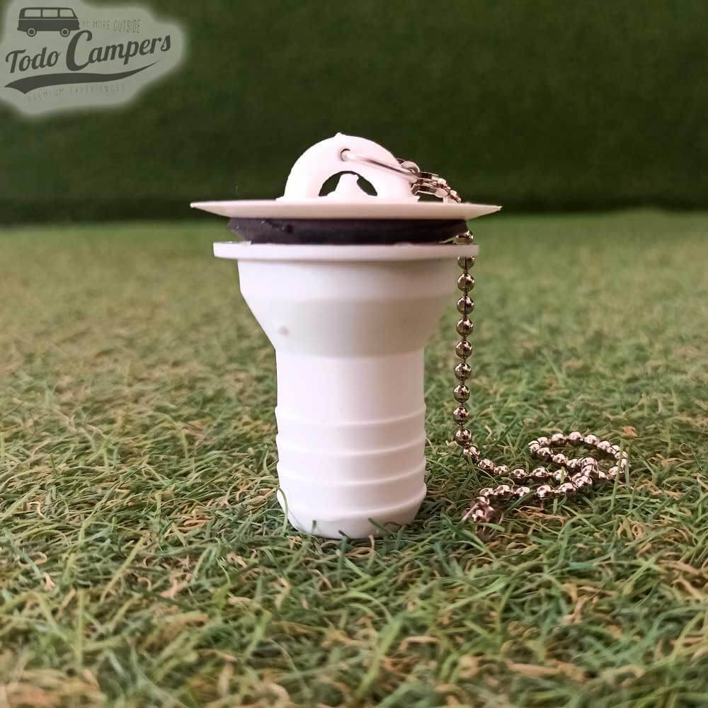 Desagüe recto Salida 25mm con tapón y cadena