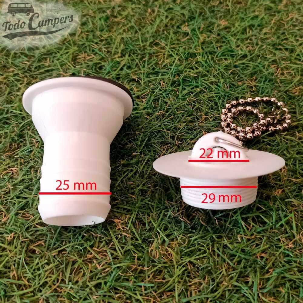 Medidas detalhadas da válvula