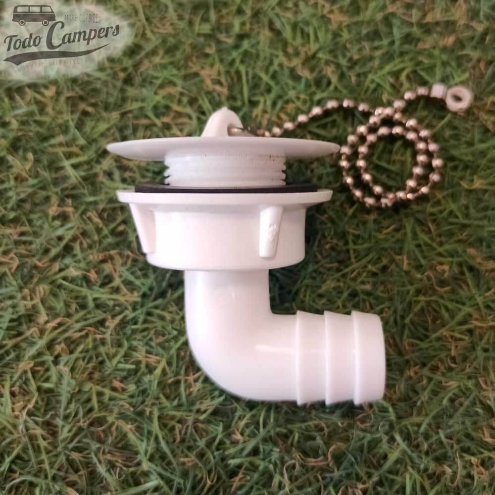 Desagüe en codo - Salida 20 mm - Tipo J