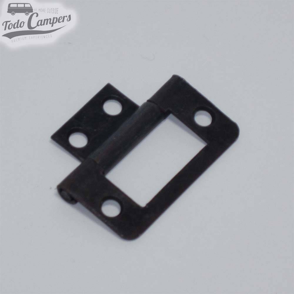 Bisagra Plana de 40 mm abierta  - Bruñida