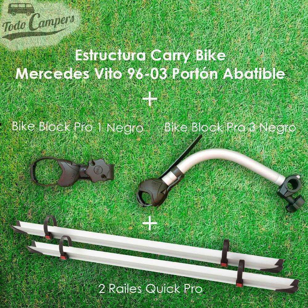 Contenido del portabicicletas Fiamma Carry Bike para chasis W638