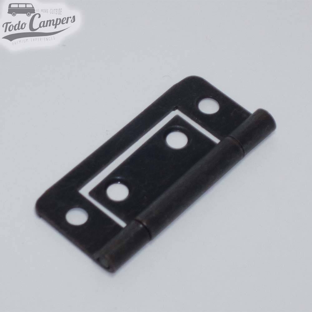 Bisagra Plana de 50 mm cerrada bruñida