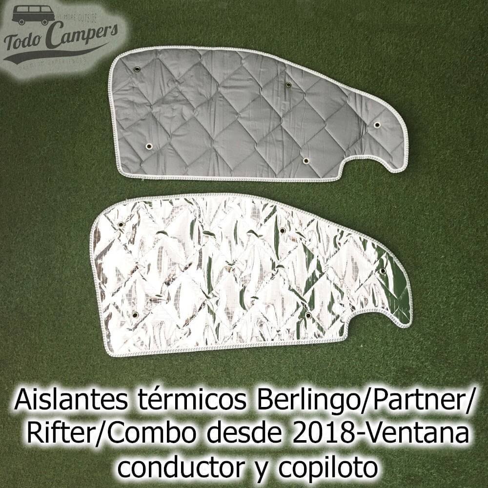 Aislantes térmicos de Conductor y acompañante para Berlingo, Partner, Rifter y Combo desde 2018 y ProAce City desde 2019