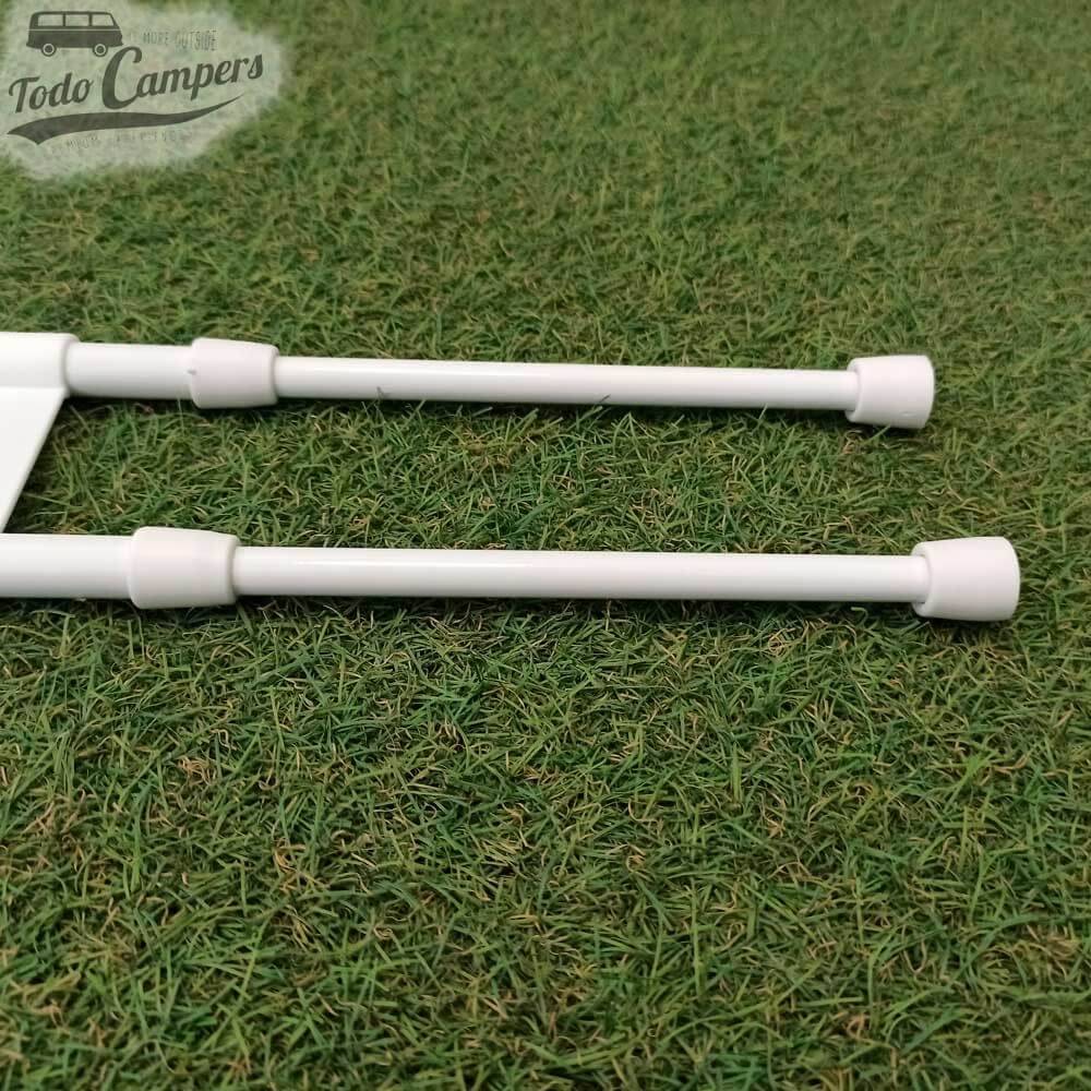 diseño telescópico permite un ajuste sencillo en su lugar en un armario o frigorífico