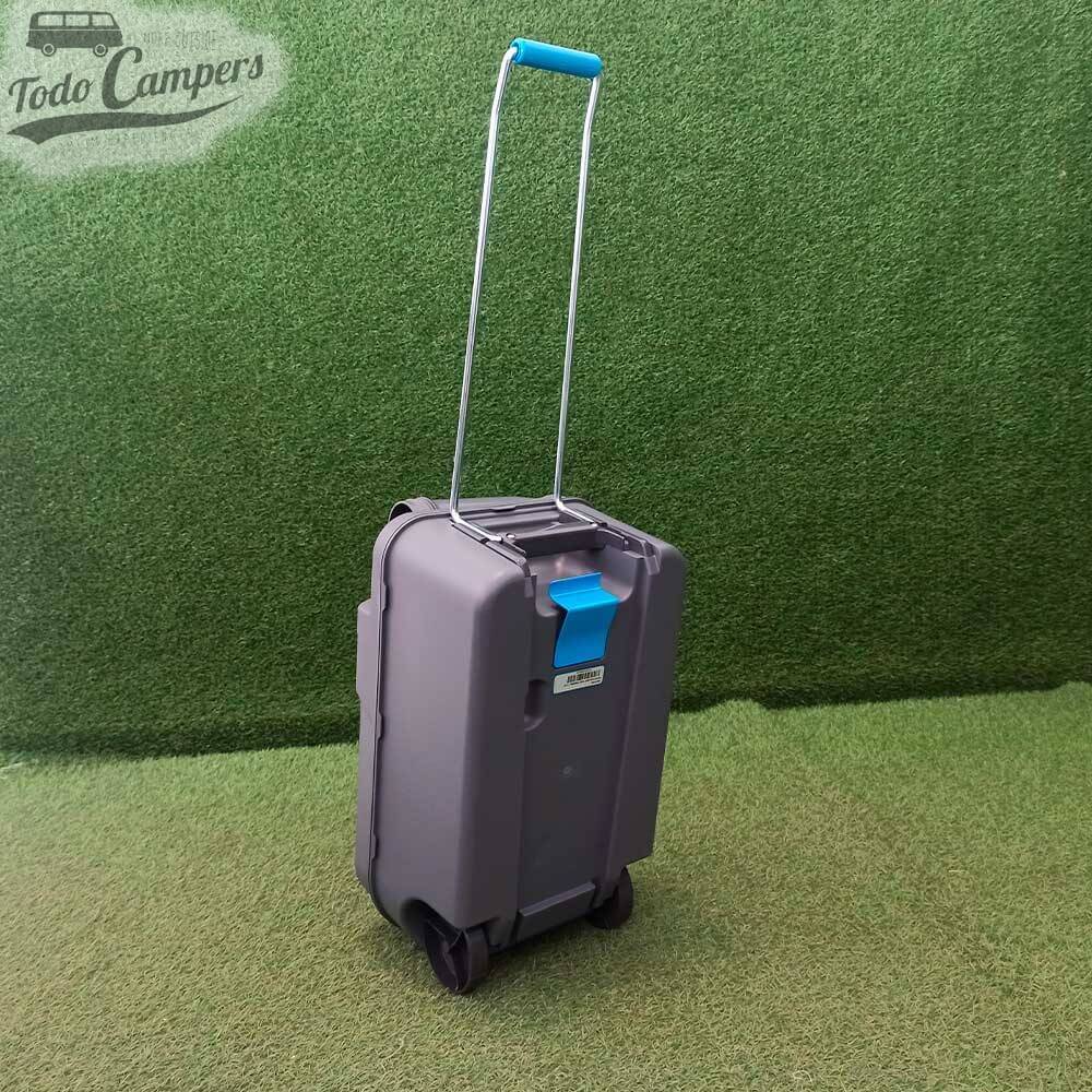 Depósito de residuos con asa plegable para fácil manejo