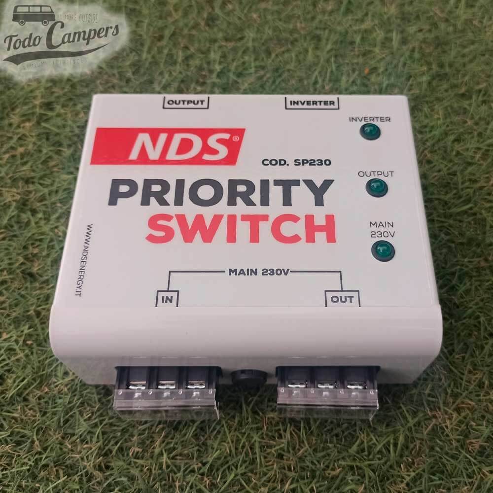 NDS Priority Switch prioriza siempre la red eléctrica para optimizar la energía de la batería