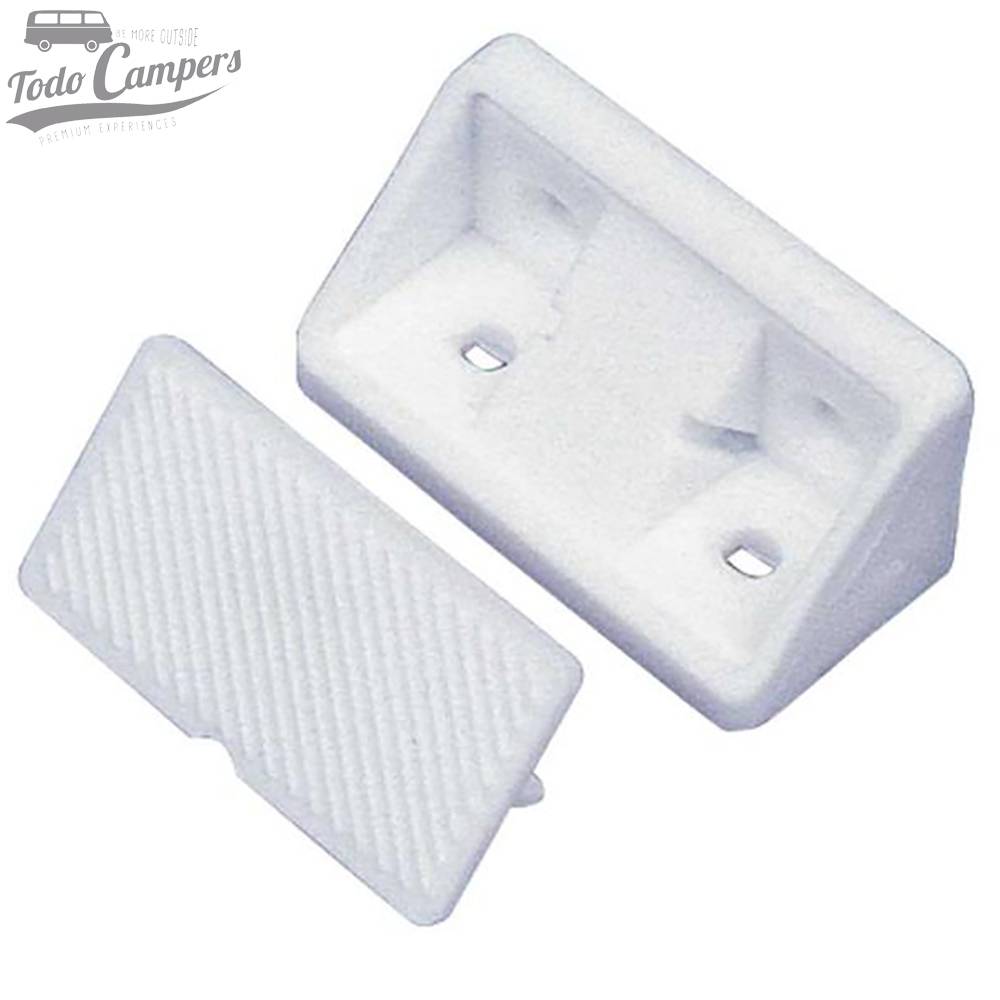 Fixador para móveis com tampa - Branco