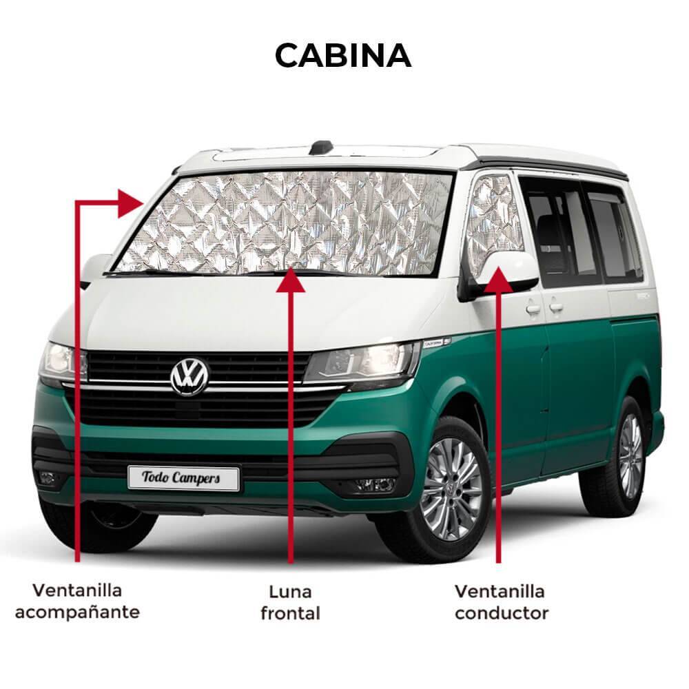 Conjunto composto por 3 piezas: Para-brisas dianteiro e janelas condutor e acompanhante.