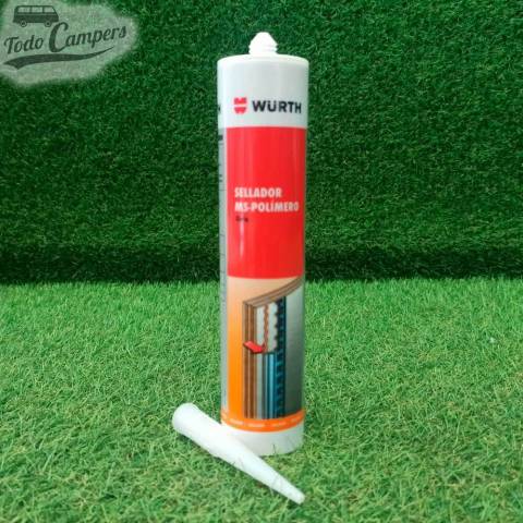 Sellador adhesivo de Polímero MS Wurth - Color Gris