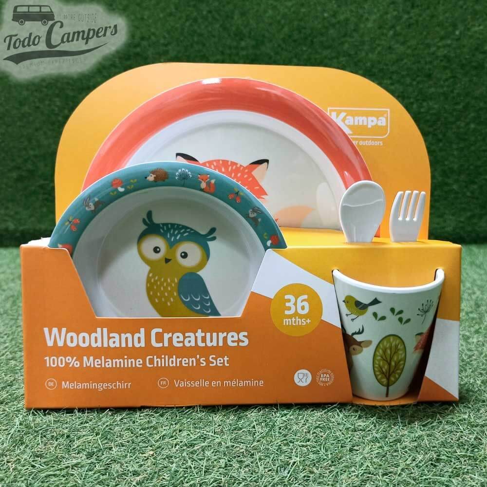 packaging de la vajilla de melanima Woodland Creatures