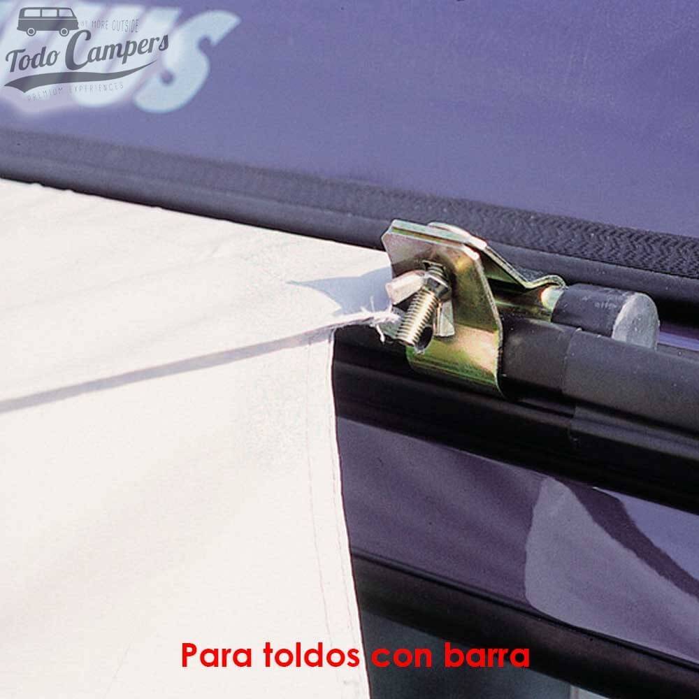 Serve para instalar uma grande variedade de toldos.