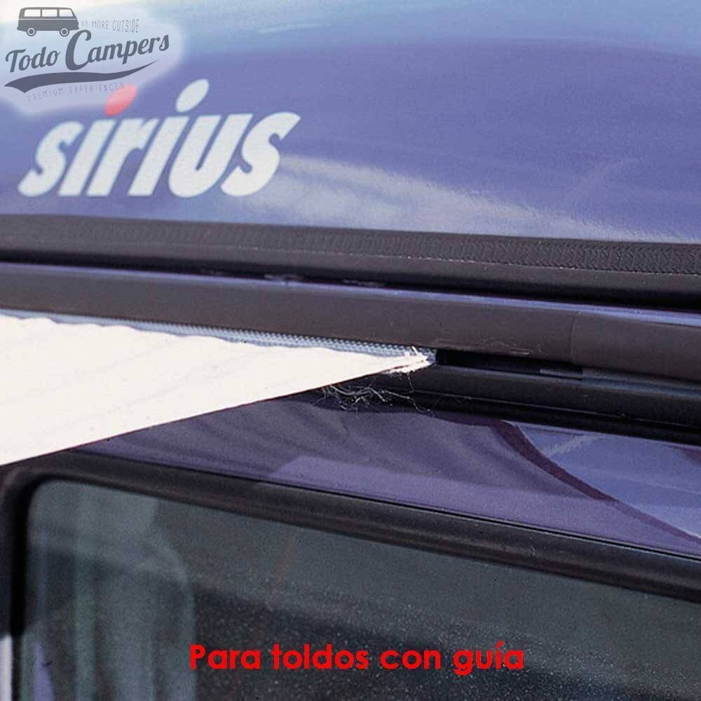 Uso del multirail con toldos con guía