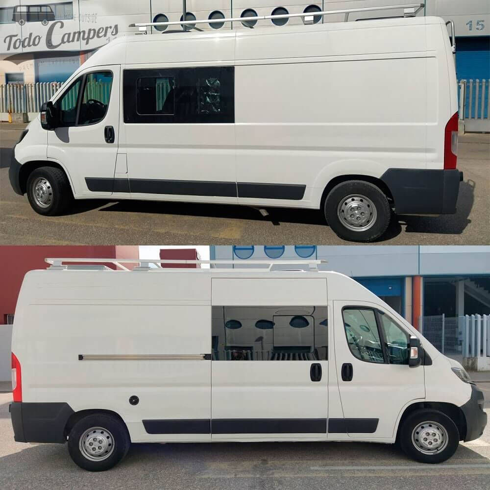 Janelas condutor e acompanhante em Boxer