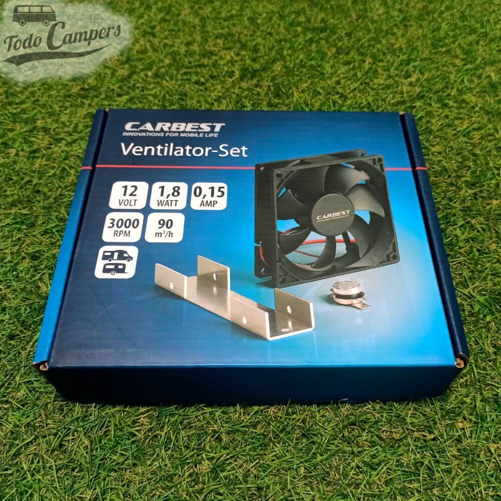 Packaging del ventilador Carbest de 12V