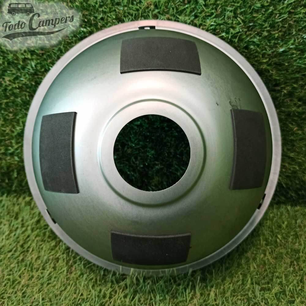 vista inferior del fregadero redondo Reimo