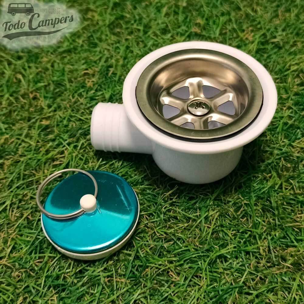 Inclui válvula e junta de borracha. As torneiras vendem-se por separado.