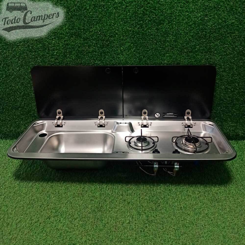 Fregadero-Cocina Carbest de 2 quemadores - Seno Izquierda