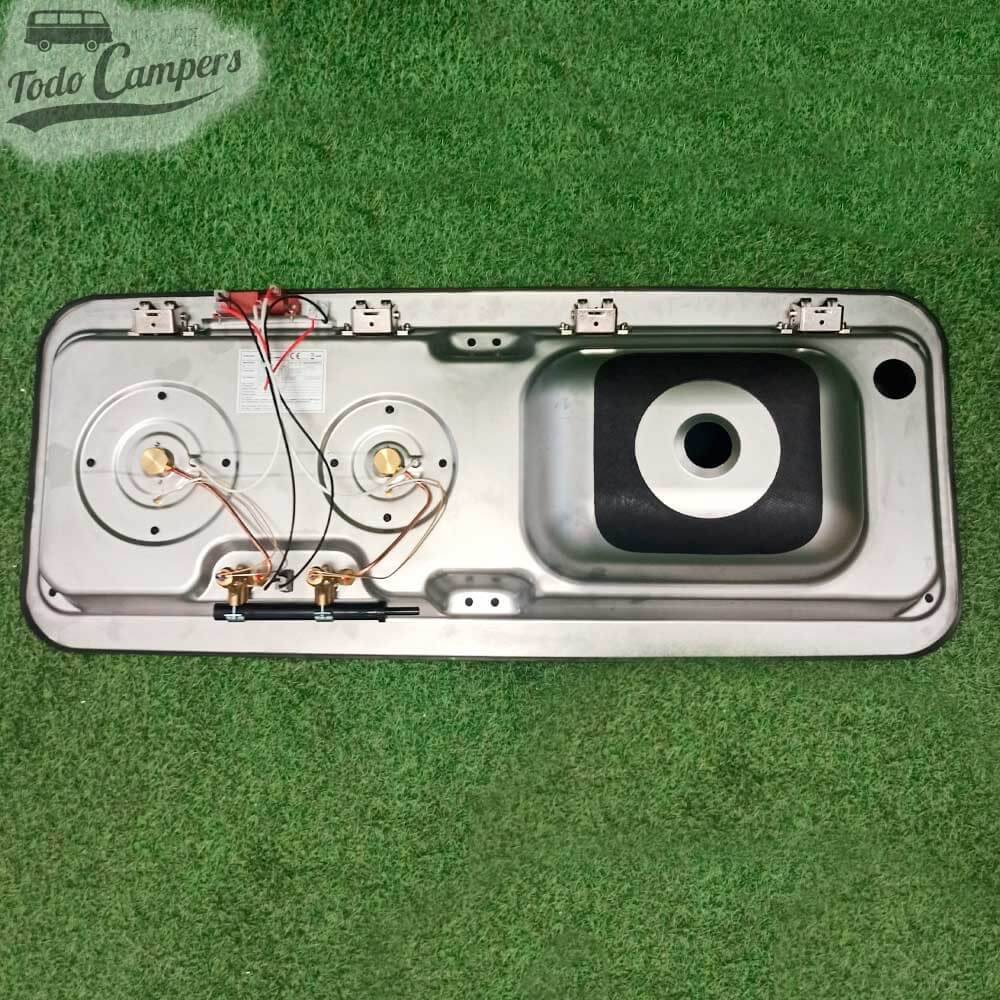 Vista inferior del Fregadero-Cocina Carbest