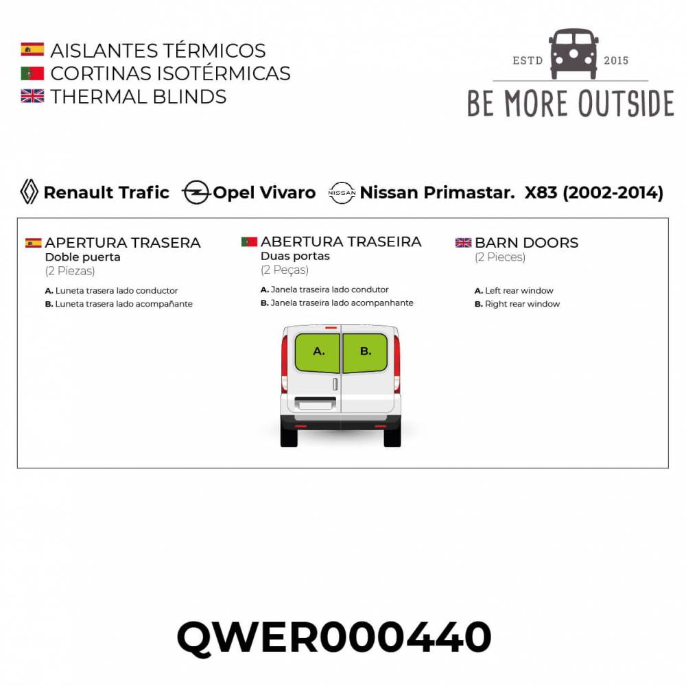 Aislantes térmicos de doble puerta trsera de las furgonetas con Chasis X83