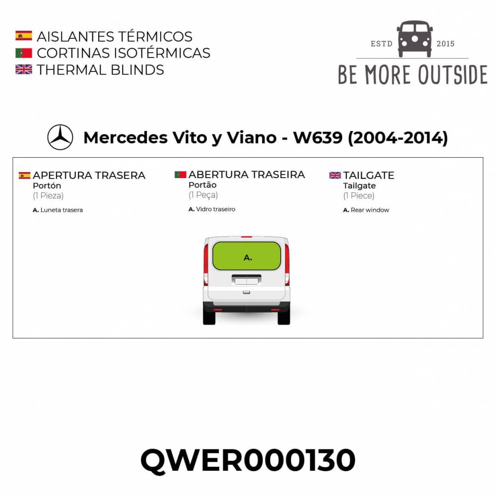 Aislantes para el portón trasero de Mercedes 639