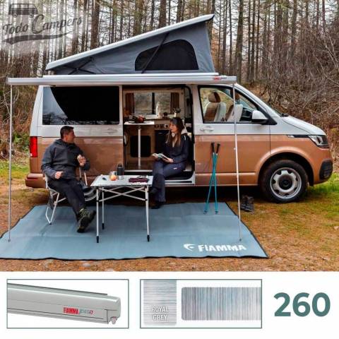 Toldo Fiamma F45s 260 - Titanium - Royal Grey