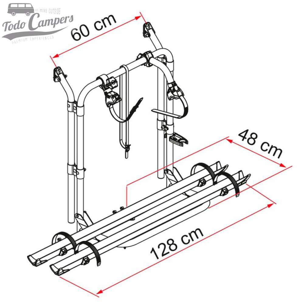 medidas del Fiamma Carry Bike 200 D