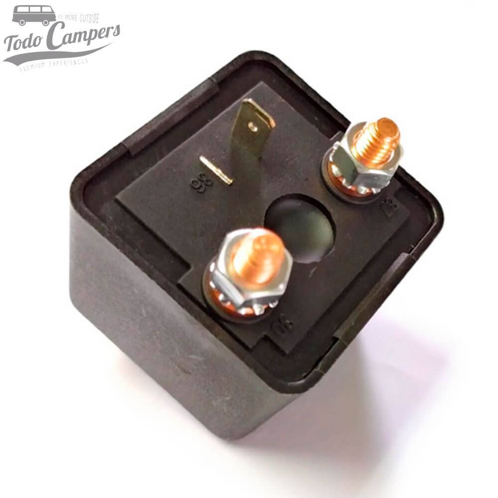 Bornes y patillas del Relé automático de 200A de Audiobus