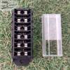 Caja portafusibles de 6 pins o ranuras para 6 fusibles.