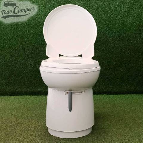 WC químico fijo de plástico modelo Thetford C263 S sin consola.