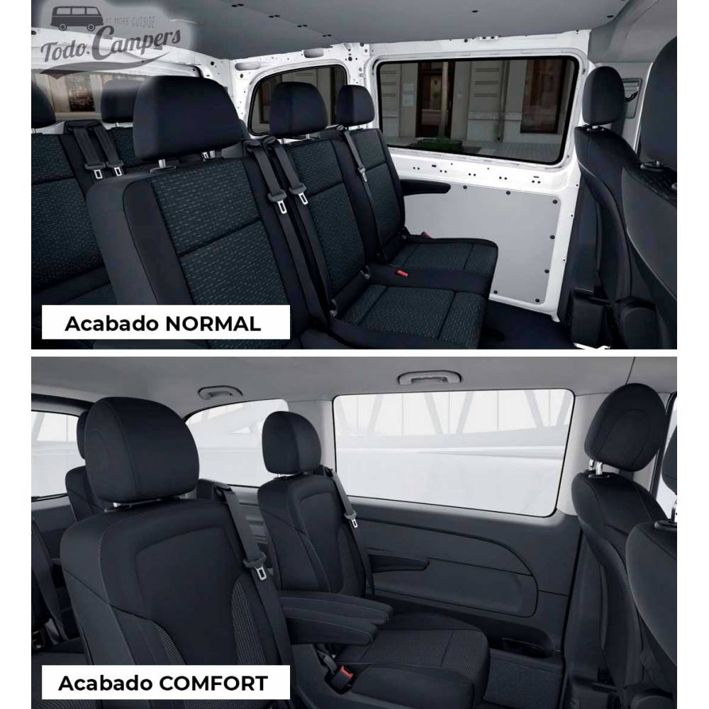 Cómo diferenciar acabado Normal (sin plásticos) y Comfort (con plásticos)