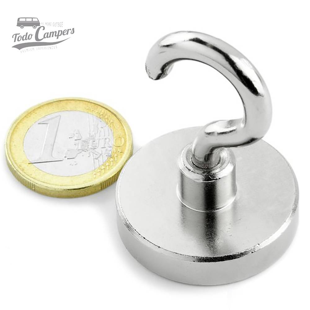 Íman com gancho - Força 30 Kg