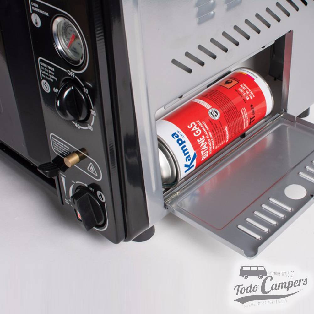 Funciona con cartuchos de gas compactos B-250.