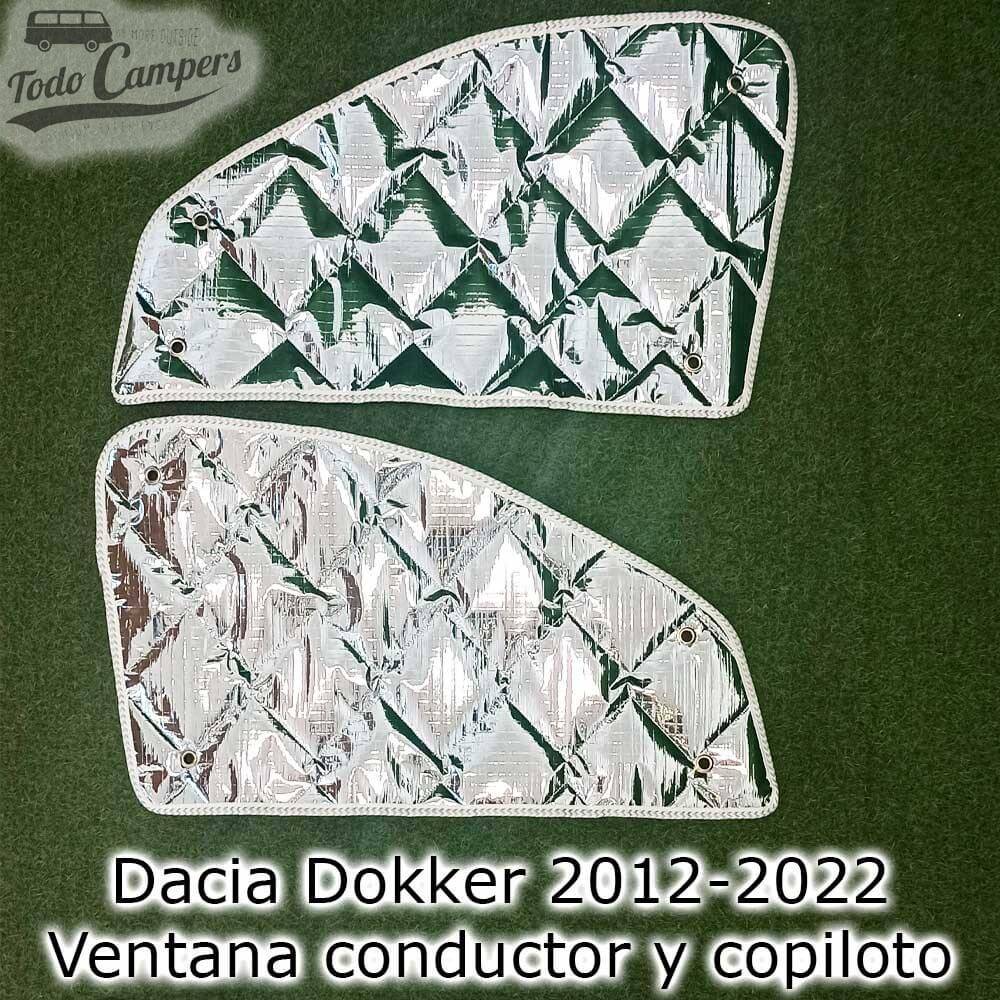 Exterior de los aislantes térmicos de cabina (ventana de conductor y copiloto) para Dacia Dokker