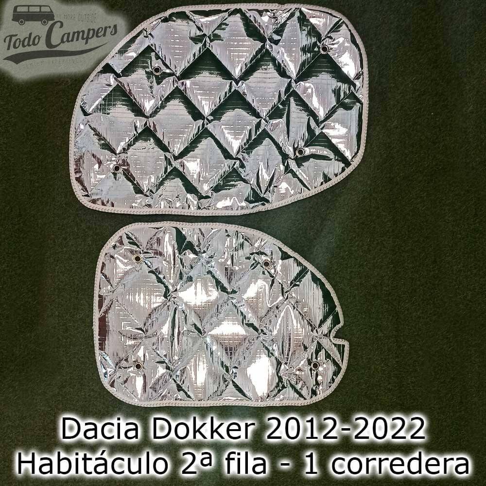 Aislantes térmicos de 2ª fila de Dacia Dokker con 1 puerta corredera