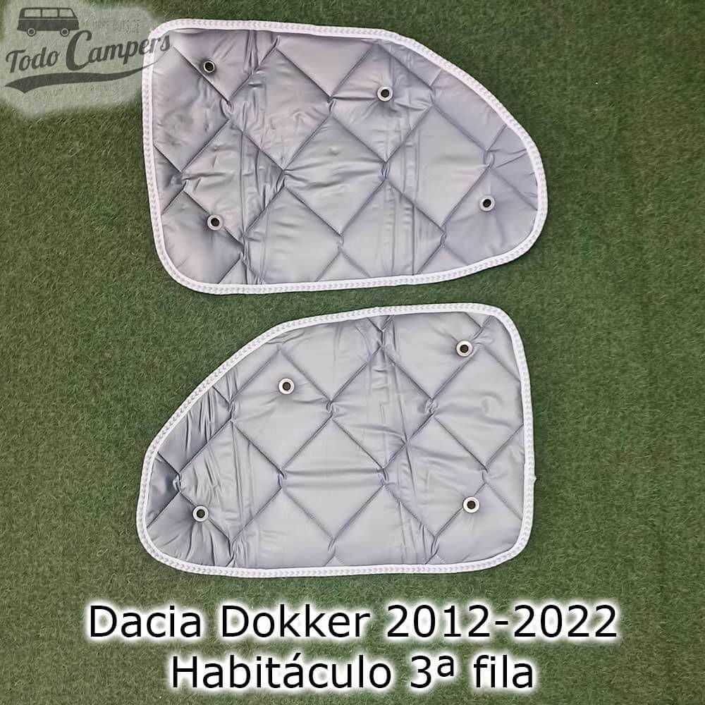 Reverso del los aislantes térmicos de 3ª fila de Dacia Dokker