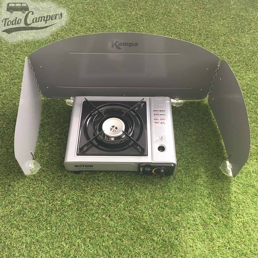 Protector de viento plegable para mesa y hornilla