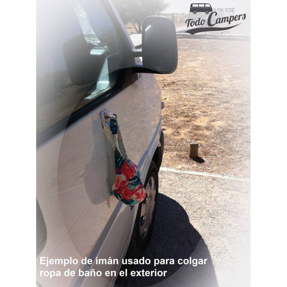 Resultado do íman usado para pendurar roupa