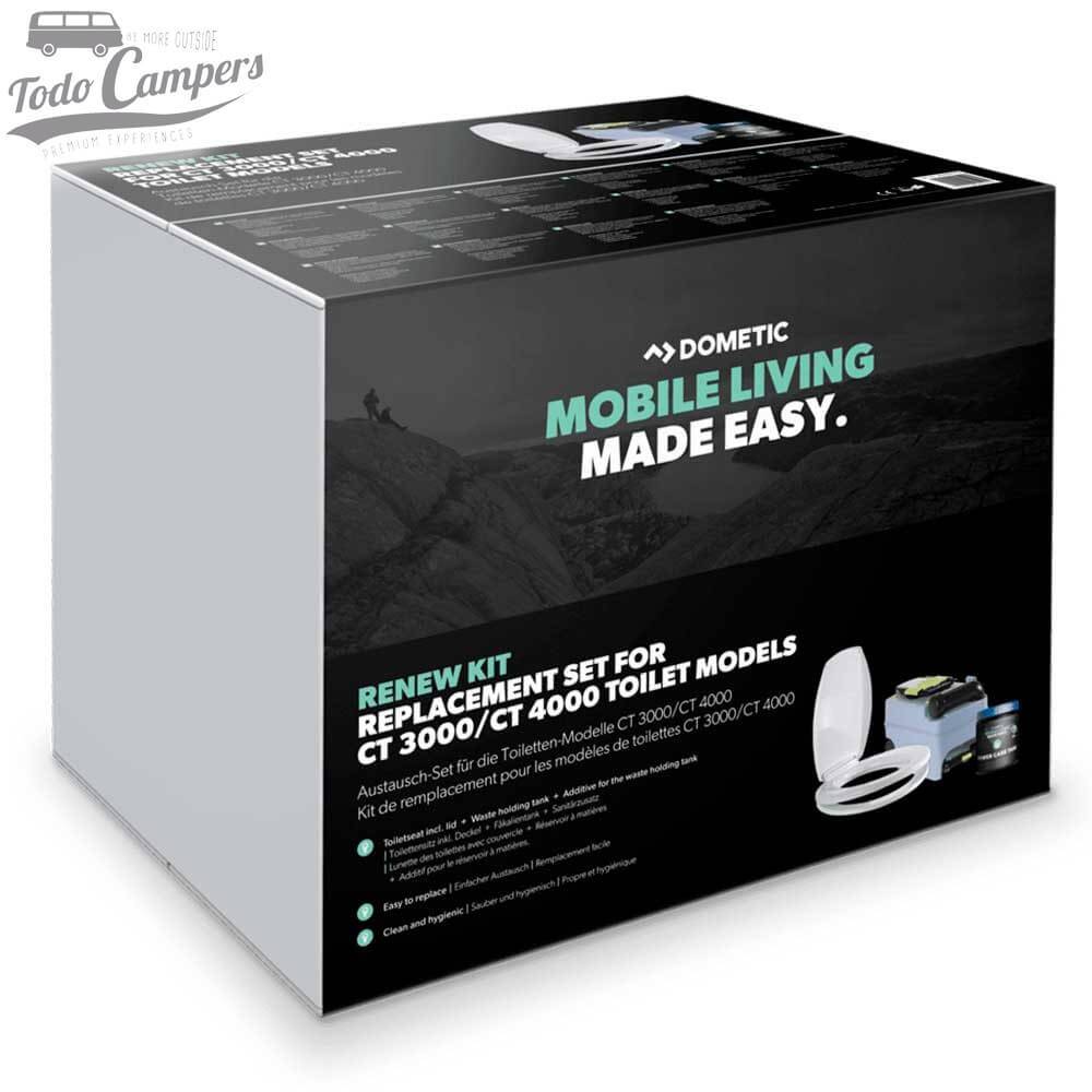 Kit para renovar tu WC fijo químico de cassette Dometic Series CT 3000 y 4000