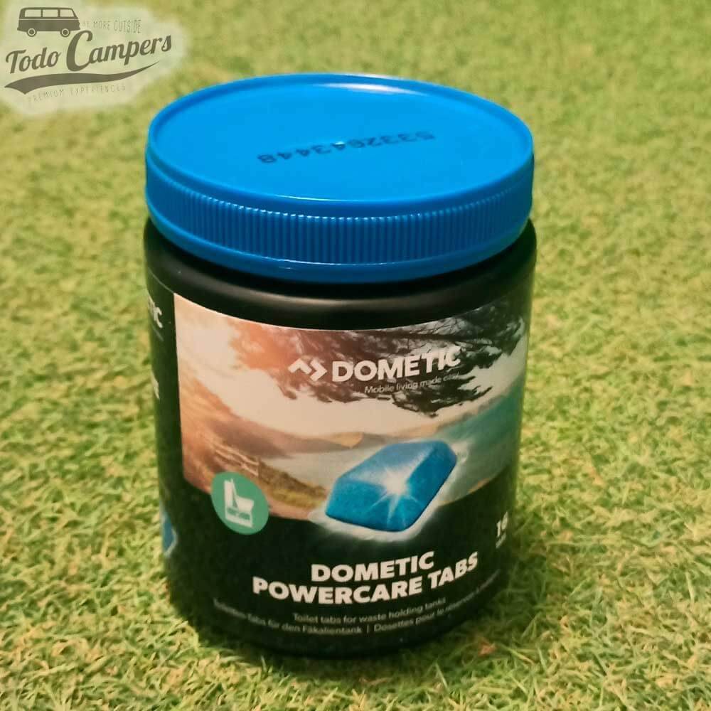Pastillas PowerCare para el depósito de aguas negras.