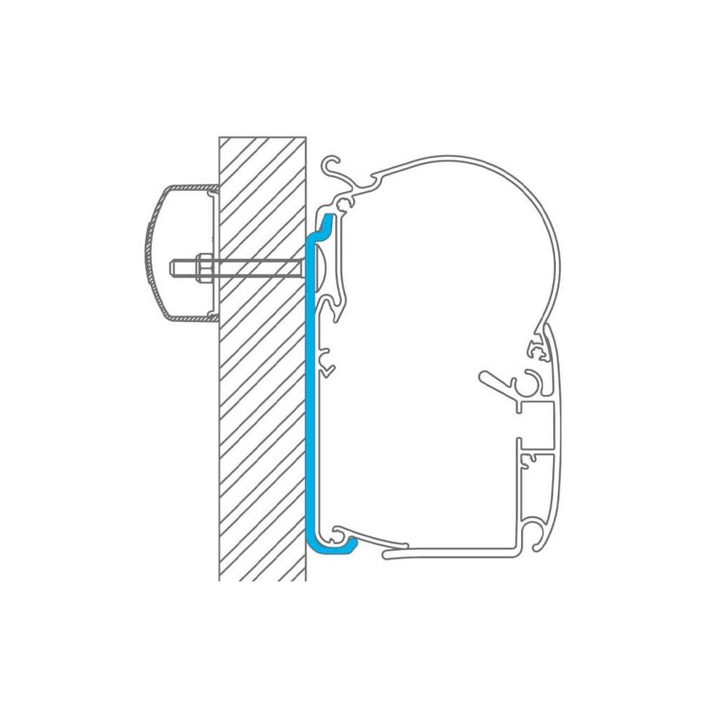 El Toldo Dometic PerfectWall PW1100 incluye el Standard Adapter para usarlo en paredes planas