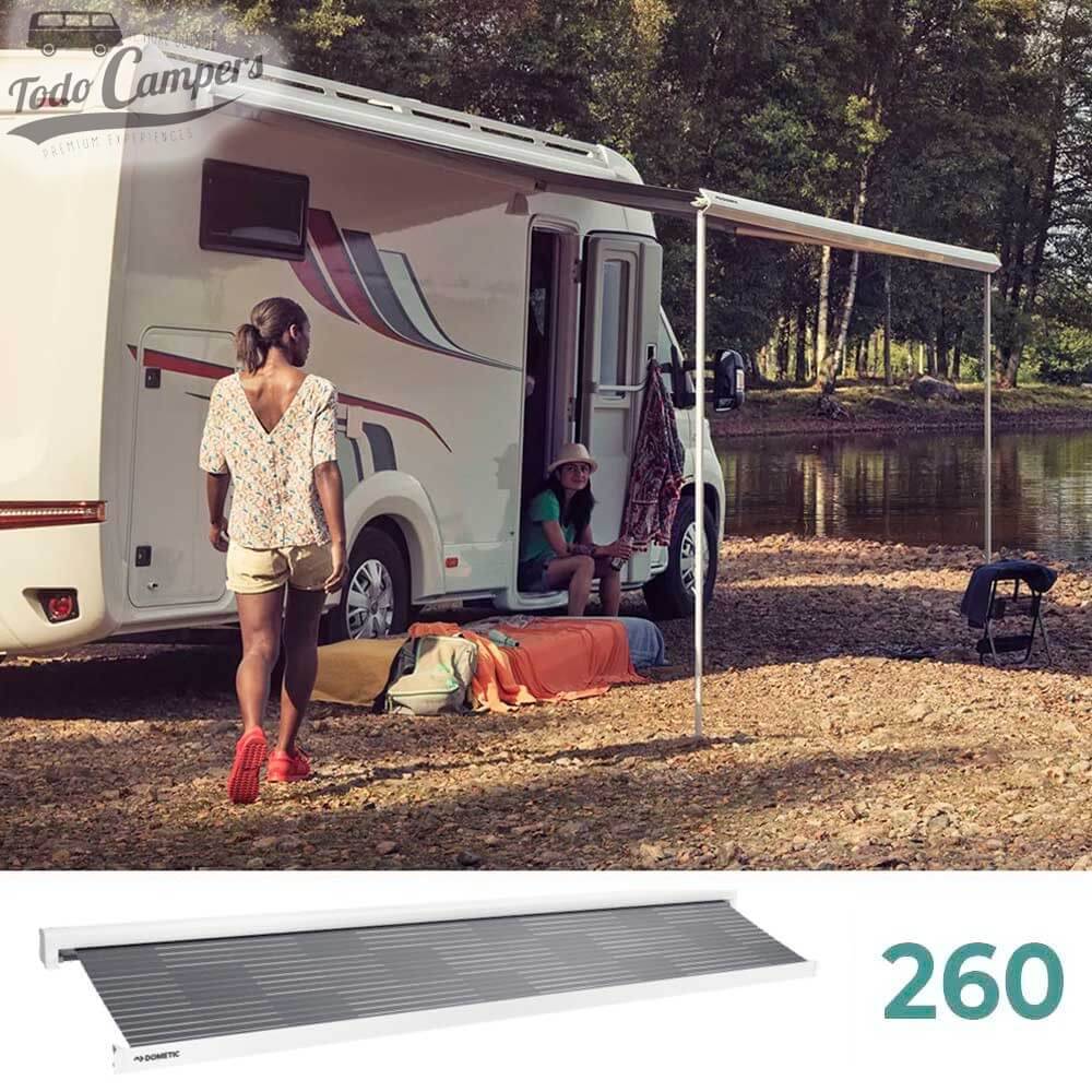 Toldo Dometic PerfectWall PW 1100 260 - Blanco - Horizon Grey
