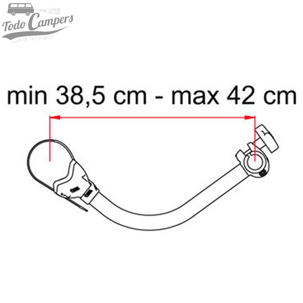 Medidas del Brazo Bike Block Pro 3 Negro de serie