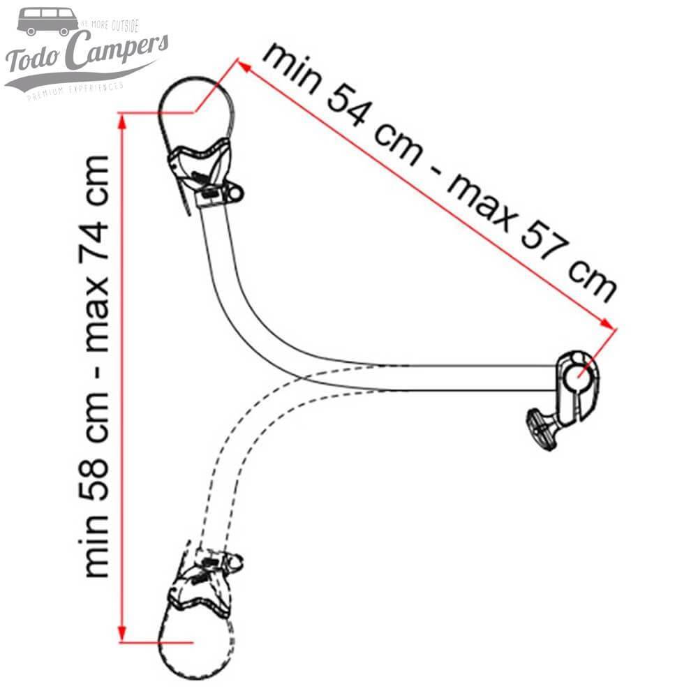 medidas Brazo Bike Block Pro S4