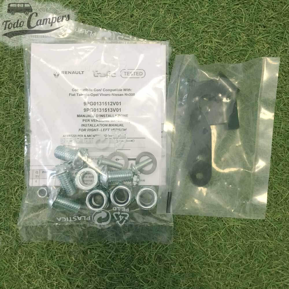 Detalle tornillería base giratoria para conductor para Trafic y Vivaro desde 2015 y Talento y NV300 desde 2016 - CTA