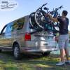 Portabicicletas Fiamma Carry Bike PRO Deep Black para VW T5 con Portón trasero abatible - 2 BICIS / 2 E-Bikes