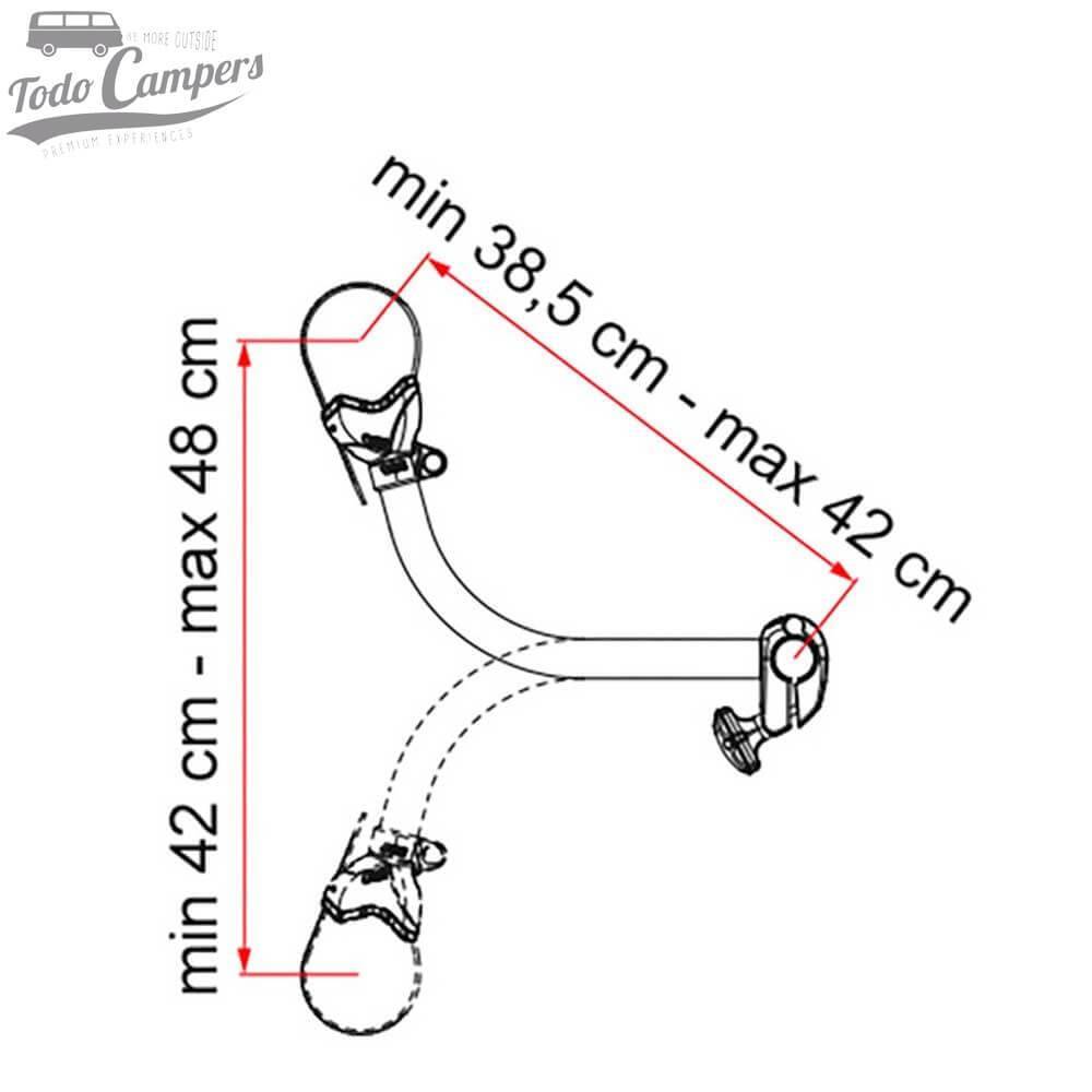 Medidas del Brazo Bike Block Pro S3