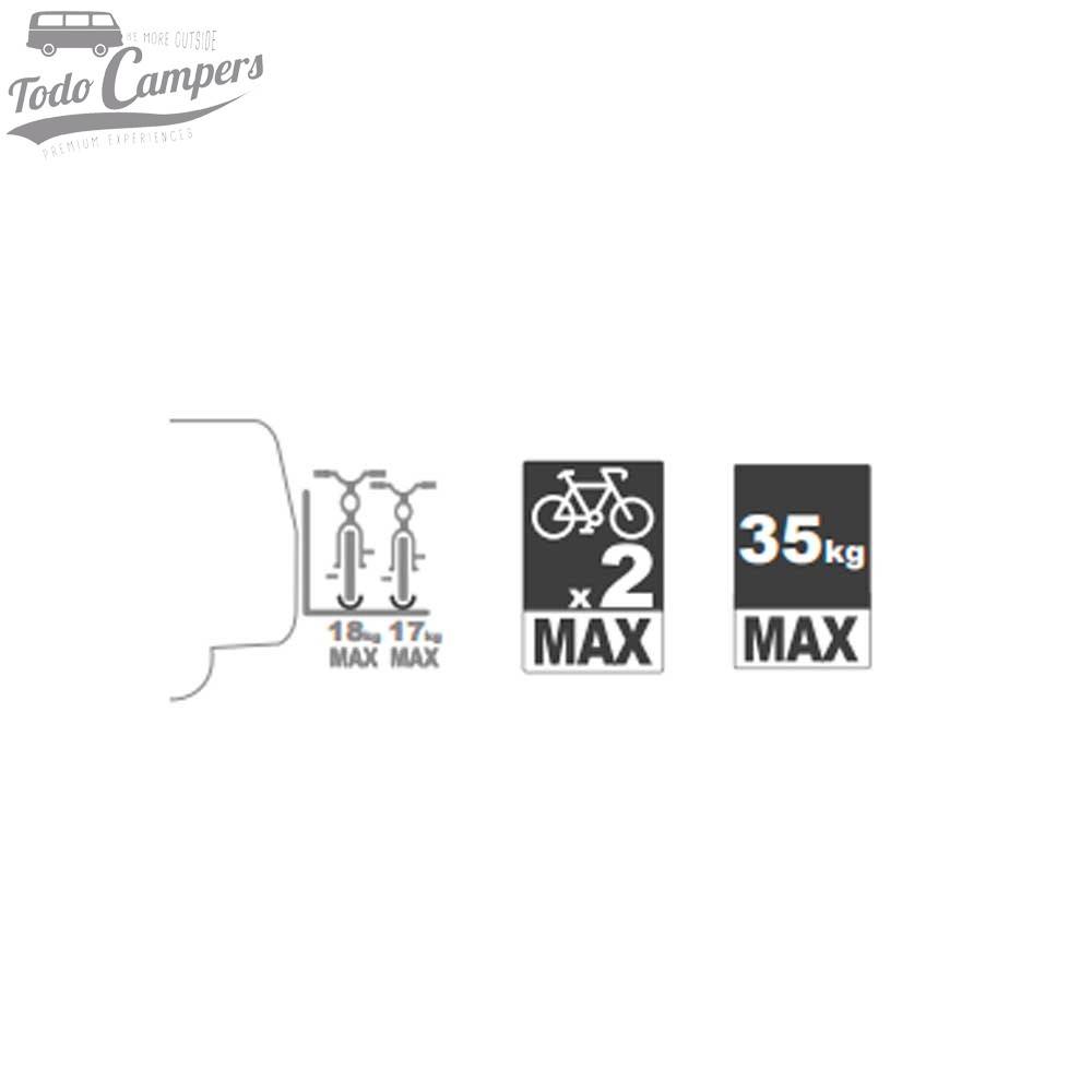 Pesos máximos para Carry Bike VW T4D