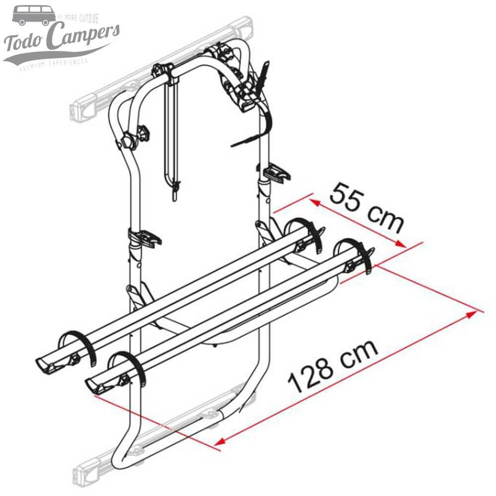Medidas Fiamma Carry Bike DJ estructura base