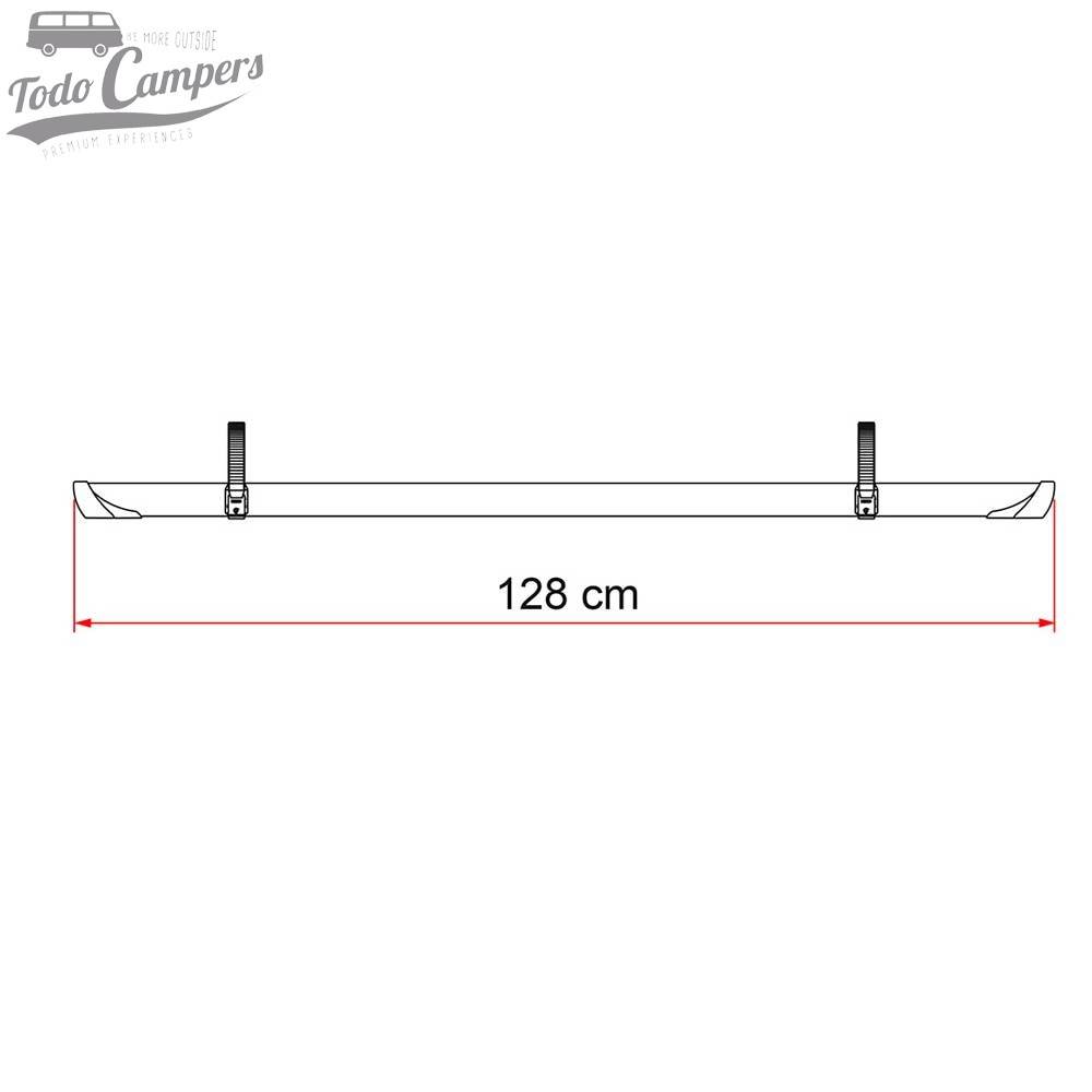 Medidas Raíl Quick Pro para Fiamma portabicicletas
